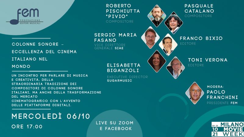 Locandina Webinar Colonne sonore Locandina Webinar Colonne sonore